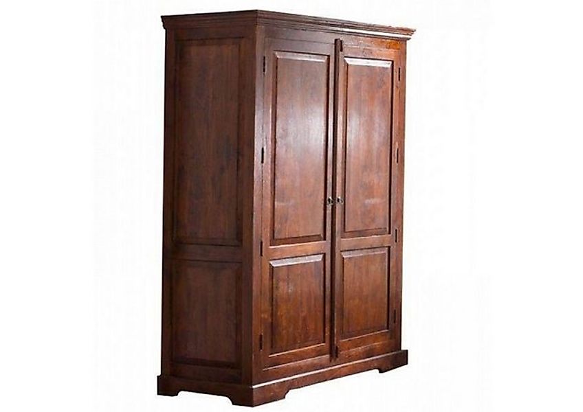 Massivmoebel24 Kleiderschrank (Kleiderschrank Akazie 140x65x200 nougat lack günstig online kaufen