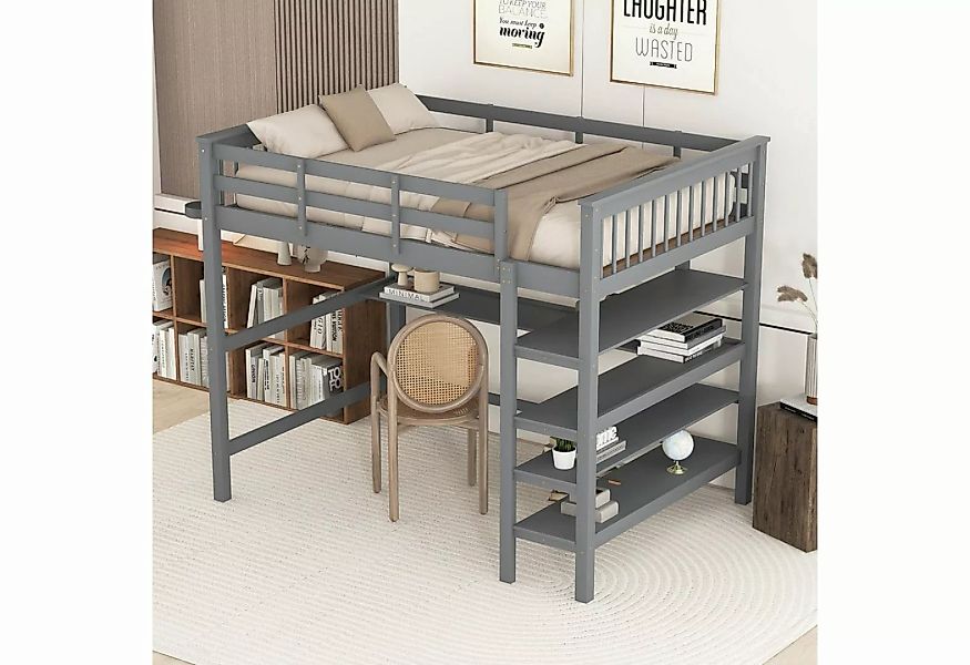 REDOM Kinderbett Jugendbett mit Lattenrost ohne Matratze (140x200 cm, mit A günstig online kaufen