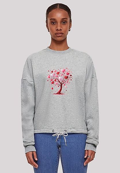 F4NT4STIC Sweatshirt Herz Baum Aquarell Druck Premium Qualität günstig online kaufen