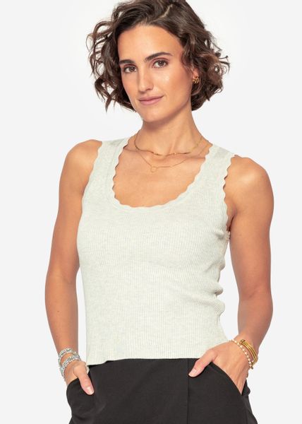 SASSYCLASSY T-Shirt Figurbetontes Strick-Top Damen mit günstig online kaufen