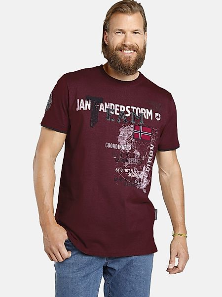 Jan Vanderstorm T-Shirt SÖLVE aus robustem günstig online kaufen