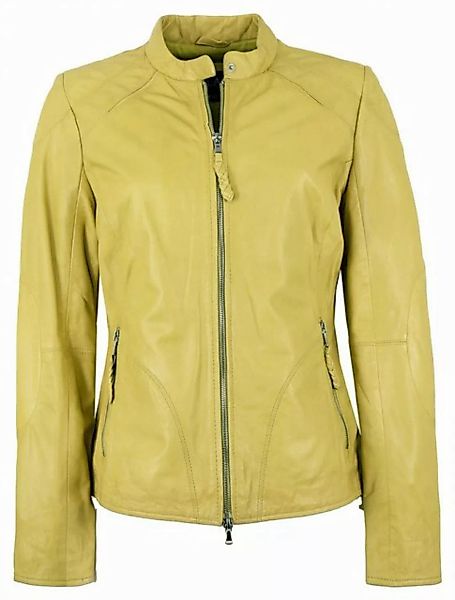 Jilani Lederjacke Niobe Jilani - Damen Lederjacke Lammnappa gelb günstig online kaufen