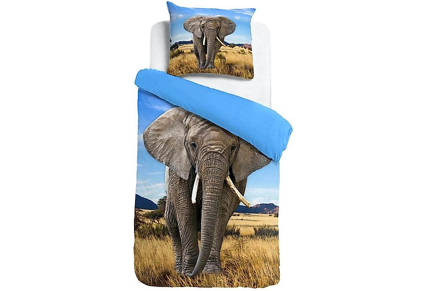 ESPiCO Kinderbettwäsche Elefant, Renforcé, 2 teilig, Wildnis, Afrika, Safar günstig online kaufen