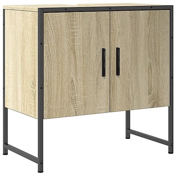 vidaXL Waschbeckenunterschrank Waschbeckenschrank Räuchereiche 60x33x60 cm günstig online kaufen