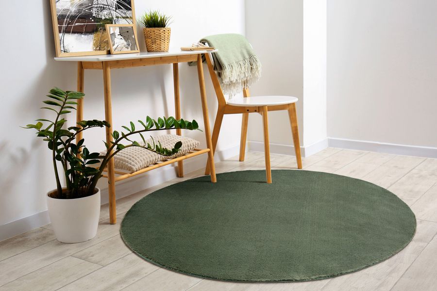 merinos Teppich "Loft 37" rund 16 mm Höhe Kunstfellteppich besonders weich günstig online kaufen