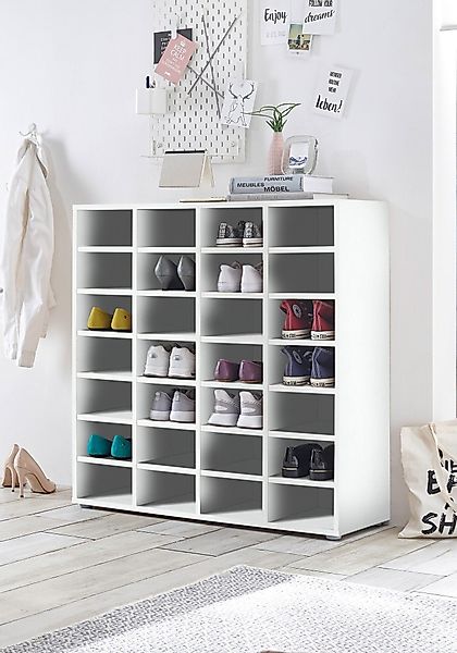 PREISBRECHER Schuhregal Boots 1, in Weiß günstig online kaufen