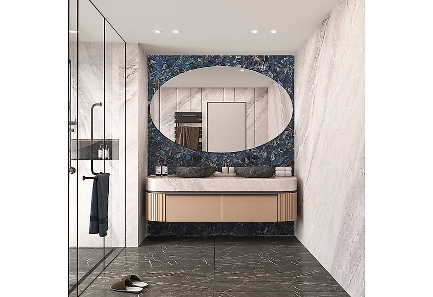 MySpiegel.de Wandspiegel Rahmenloser Spiegel Klar Oval in 4mm Stärke mit Be günstig online kaufen