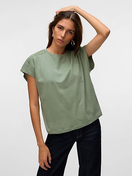 Vero Moda Kurzarmshirt VMEMMY SS LACE günstig online kaufen