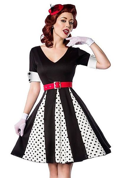 BELSIRA A-Linien-Kleid 50er Jahre Pin Up Rockabilly Kleid Jersey Retrokleid günstig online kaufen