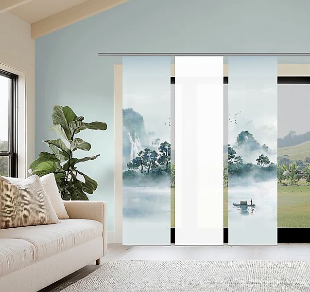 HOME WOHNIDEEN Schiebegardine "VITNAM" Paneelwagen 3 Stk. tlg. Schiebewand günstig online kaufen