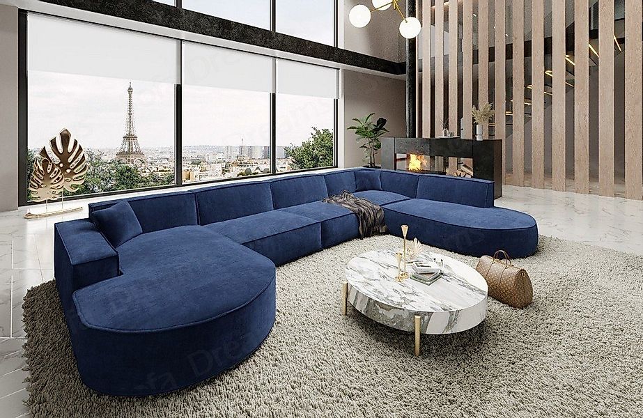 Sofa Dreams Wohnlandschaft Designer Stoff Sofa günstig online kaufen