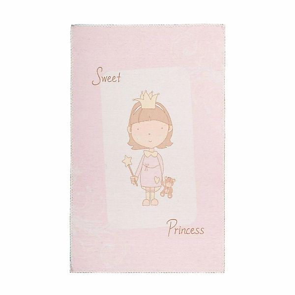 MeGusta Flachflor Teppich Kinder - Jugend Rosa Polyester 120x180 cm Beatriz günstig online kaufen