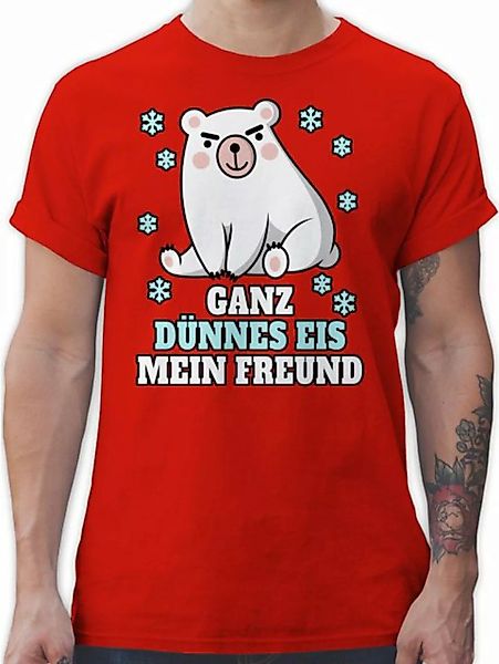 Shirtracer T-Shirt Ganz dünnes Eis mein Freund Sprüche Statement mit Spruch günstig online kaufen