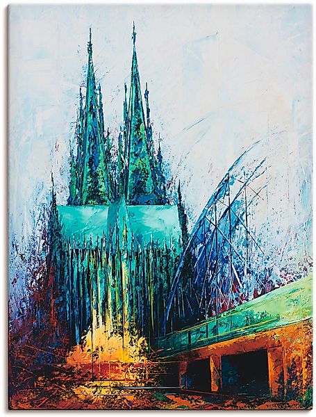 Artland Wandbild "Kölner Dom" Deutschland 1 Stk. tlg. auf Holzrahmen gespan günstig online kaufen