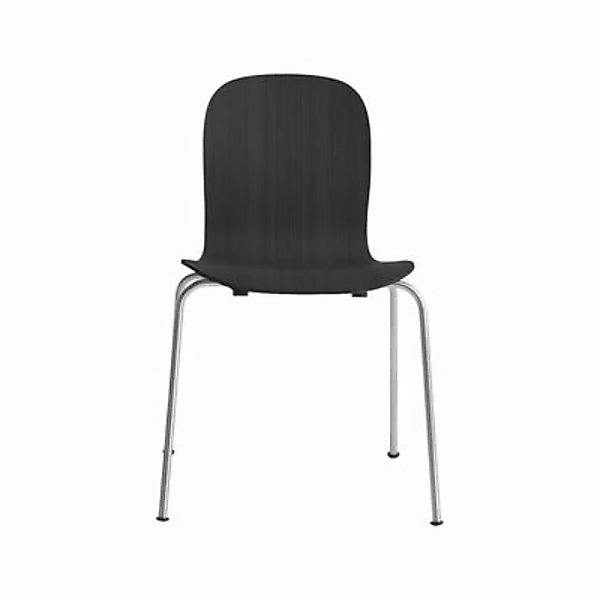 Stapelbarer Stuhl Tate Wood holz schwarz /Jasper Morrison, 2012 - Holz - Ca günstig online kaufen