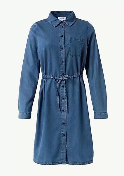 comma casual identity Minikleid Jeanskleid mit Hemdkragen Logo günstig online kaufen