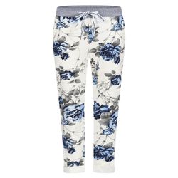 Mississhop Chinohose Damen Hose Blumen Jogginghose günstig online kaufen