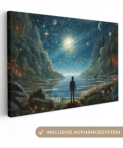 OneMillionCanvasses® Leinwandbild Berge - Wasser - günstig online kaufen
