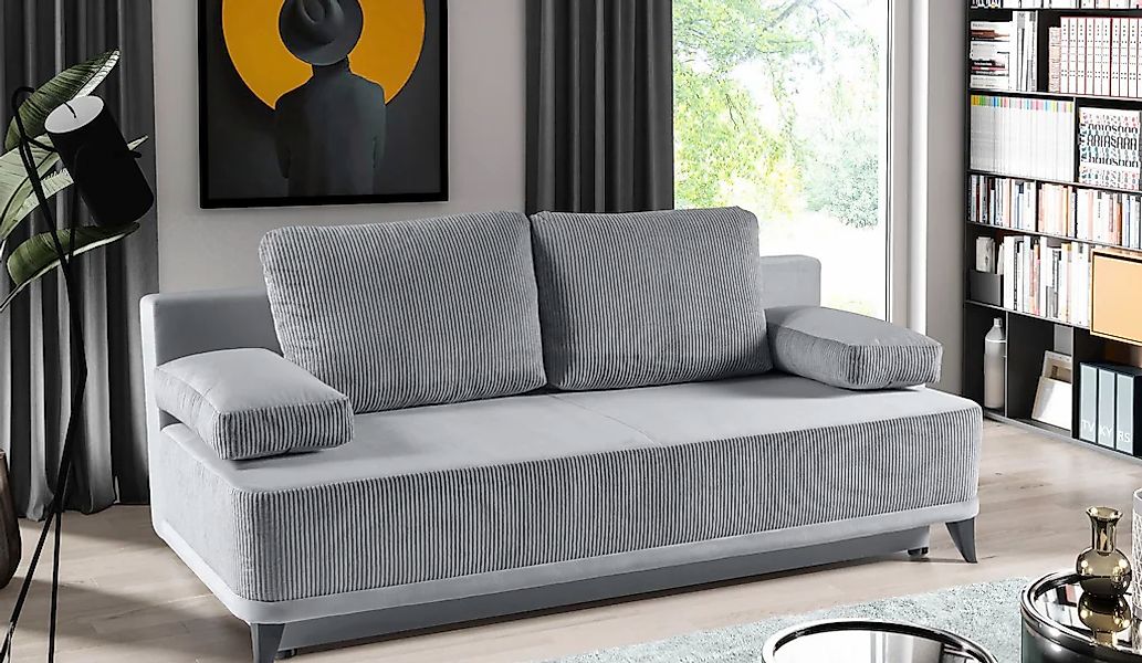 WERK2 Schlafsofa "Rosso Breite 204, Liegefläche 140/200cm. aktueller Cord M günstig online kaufen