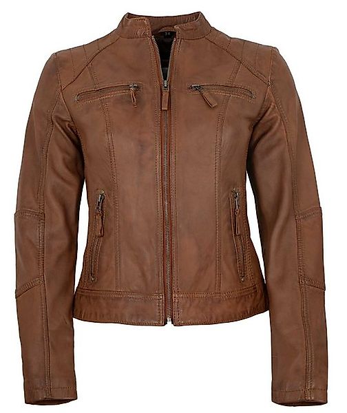 7eleven Lederjacke Toulouse 7eleven - Damen Lederjacke Lammnappa cognac günstig online kaufen