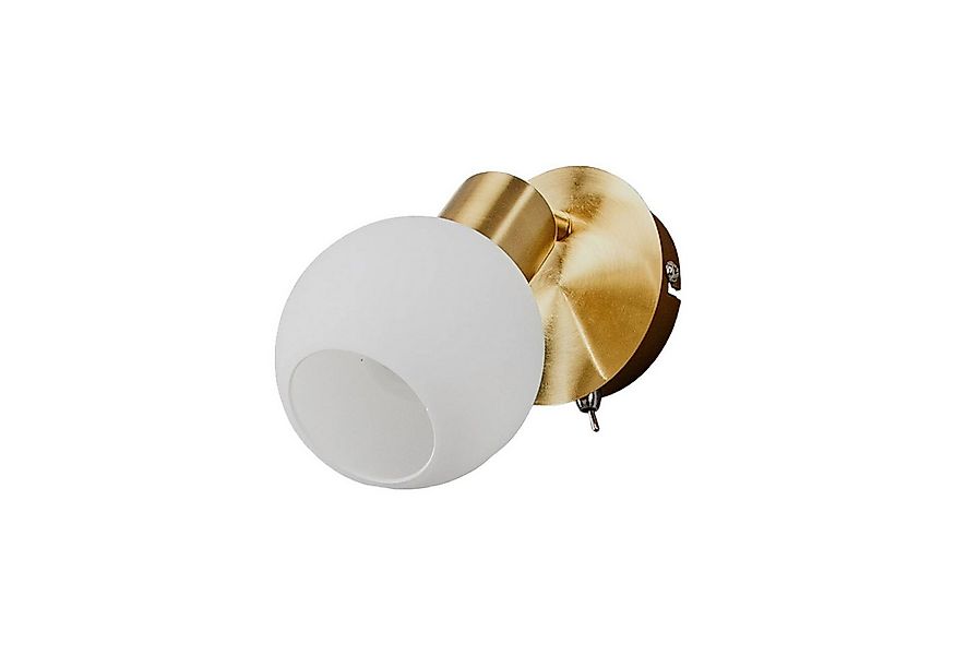 Lindby Wandleuchte Elaina, Metall, Gold / Messing IP20, 1 x 8 W LED günstig online kaufen