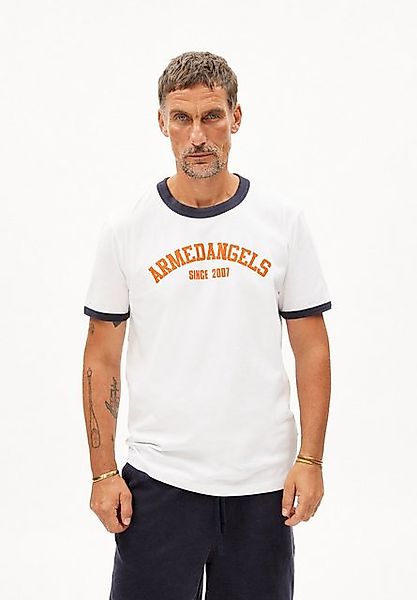 Armedangels T-Shirt MAARKOS RINGER Herren (1-tlg., Relaxed Fit) Midweight T günstig online kaufen