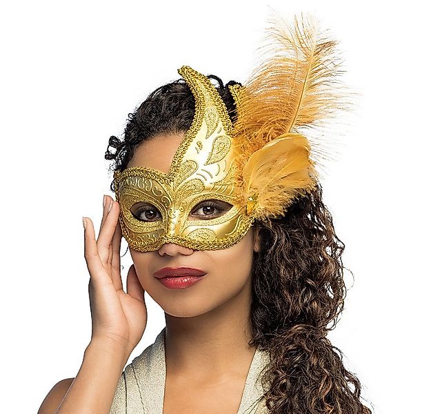 Boland Verkleidungsmaske Augenmaske Venice Prezioso goldfarben venezianisch günstig online kaufen