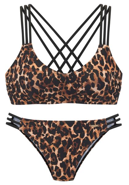 Bruno Banani Bustier-Bikini mit kontrastfarbigen Details günstig online kaufen