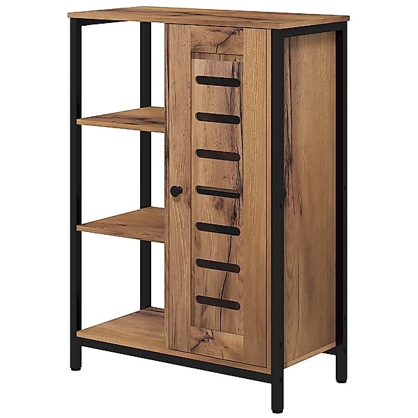 kleankin Badezimmerschrank, freistehend, industrielles Design, Stahlkonstru günstig online kaufen