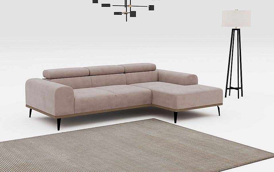 Places of Style Ecksofa Carlo L-Form, günstig online kaufen