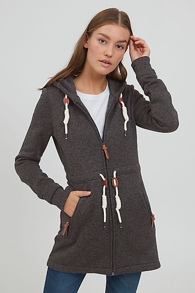 OXMO Kapuzensweatjacke OXThora Übergangsjacke lang geschnitten günstig online kaufen