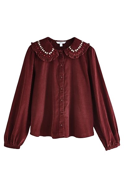 Next Blusenshirt Cord-Bluse mit Stickerei und günstig online kaufen
