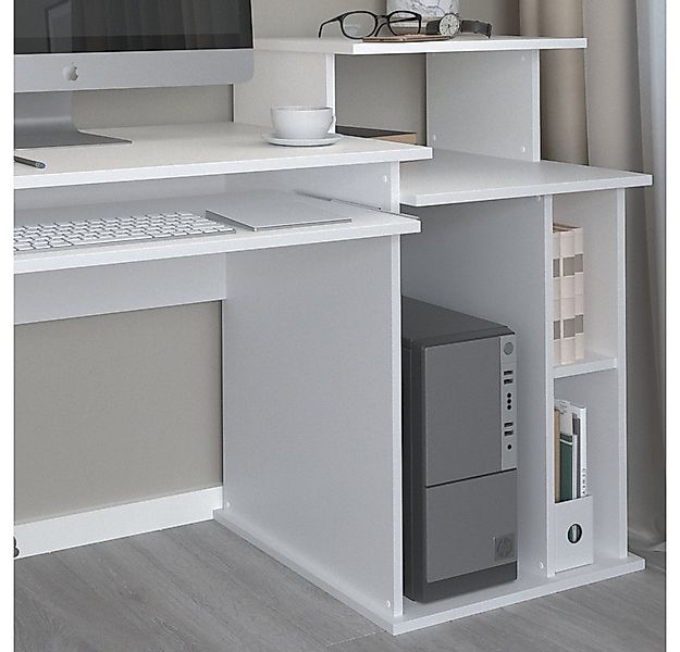 Vicco Schreibtisch Jan, Weiß, 130 x 55 cm (1-St) günstig online kaufen