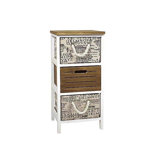 Kobolo Regal Holzregal mit drei Schubfächern günstig online kaufen