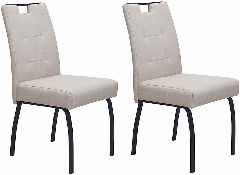 HELA 4-Fußstuhl "LINZ, Esszimmerstuhl, Komfortstuhl" (Set) 2 Stk.XL-Sitz,el günstig online kaufen