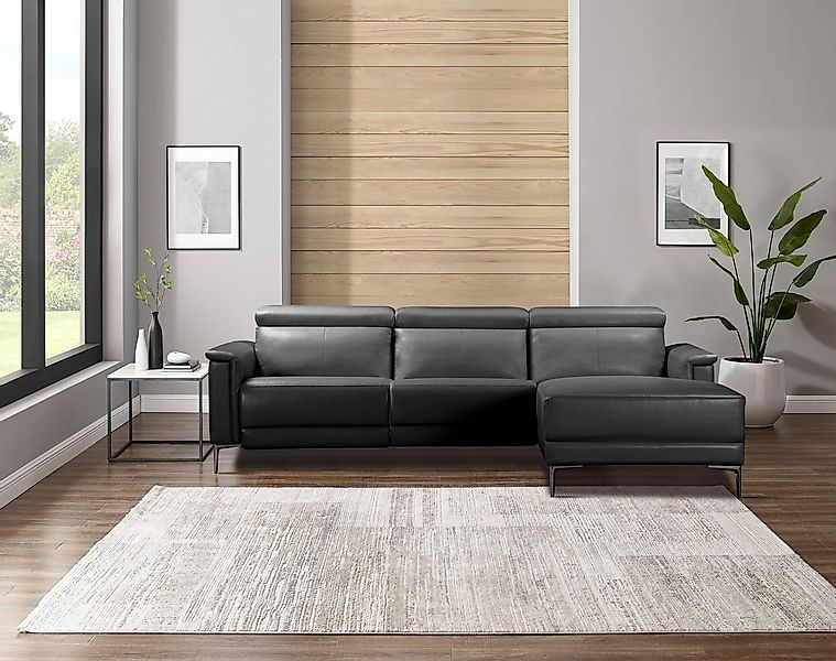 Places of Style Ecksofa Lund, L-Form, 261cm, man. o. elektr. Relaxfunktion günstig online kaufen