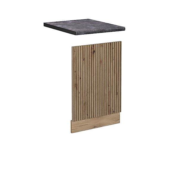 Vicco Frontblende R-Line Artisan-Eiche/Goldkraft Eiche 45 cm AP Anthrazit m günstig online kaufen