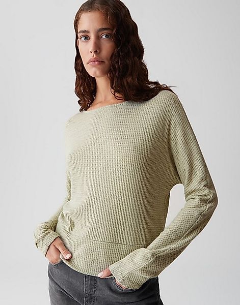 OPUS Langarmshirt SELLU Regular überschnittener Langarm, schmal zulaufend, günstig online kaufen