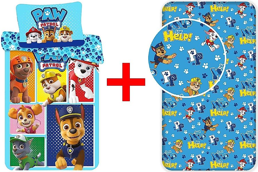 Kinderbettwäsche Paw Patrol, 2 teilig günstig online kaufen