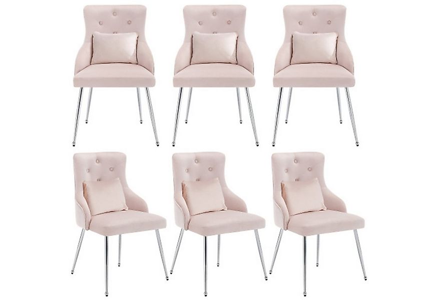 Flieks Polsterstuhl (Set, 6 St), 6er Set Esszimmerstühle Wohnzimmerstuhl mi günstig online kaufen