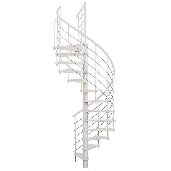 Minka Spindeltreppe  Venezia Weiß Geschosshöhe bis 305 cm günstig online kaufen