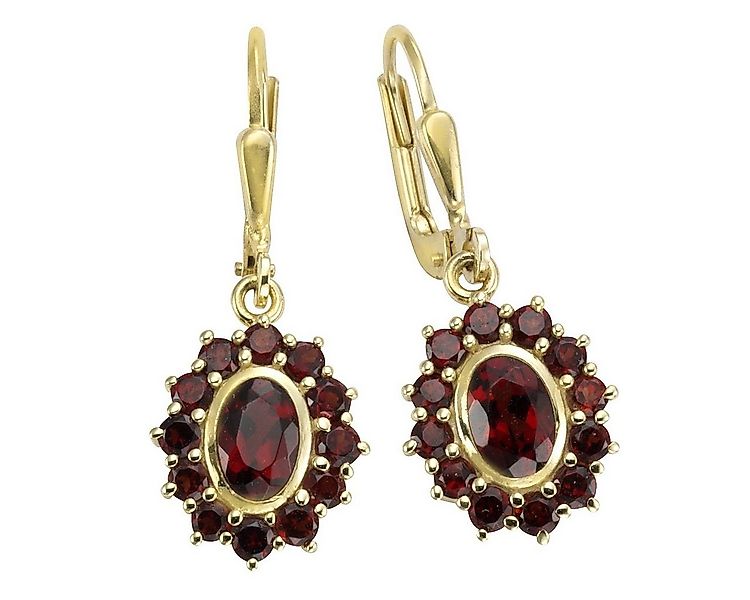 Vivance Paar Ohrhänger 333/- Gelbgold mit Granat günstig online kaufen