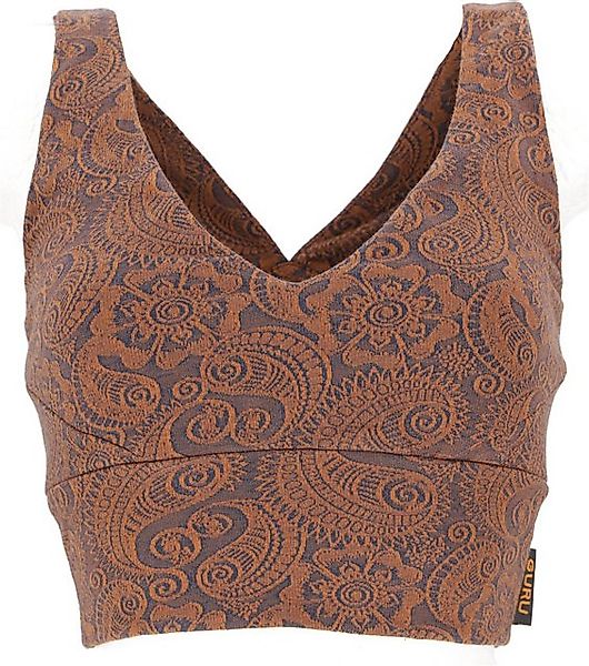 Guru-Shop T-Shirt Bauchfreies Top, Bra Top, Yoga Top aus.. Festival, Ethno günstig online kaufen