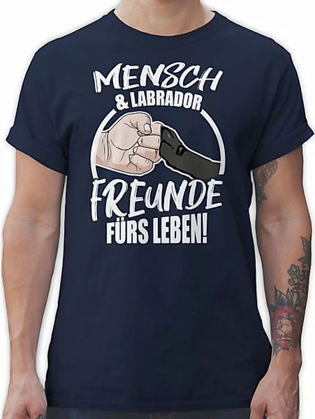 Shirtracer T-Shirt Mensch & Labrador Freunde fürs Leben Geschenk für Hundeb günstig online kaufen