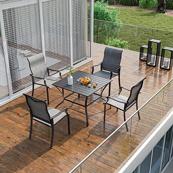 UDPATIO Gartenstuhl Gartenstühle 2/4er Set, Hochlehner günstig online kaufen