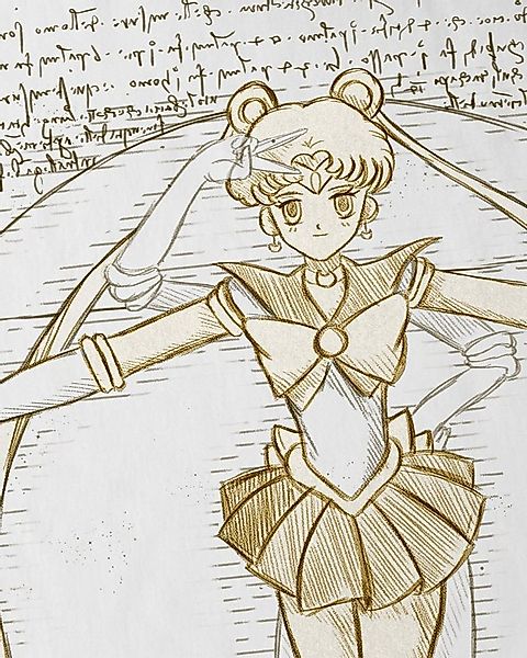 style3 T-Shirt Vitruvianische Bunny sailor moon crystal anime manga bunny günstig online kaufen