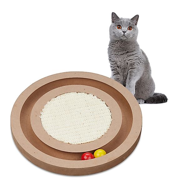 relaxdays Kratzbrett Katzen Kratzbrett mit Sisal-Teppich günstig online kaufen