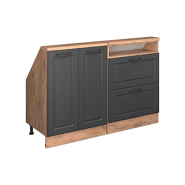 Vicco Unterschrank R-Line, Anthrazit Landhaus/Goldkraft Eiche, günstig online kaufen