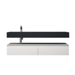 doporro Badmöbel-Set Waschtisch mit Unterschrank 150cm günstig online kaufen