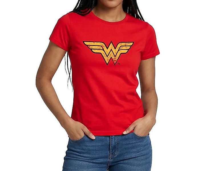 Spreadshirt T-Shirt DC Comics Justice League Wonder Woman Frauen T-Shirt (1 günstig online kaufen